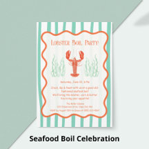 Seafood Boil Celebration, Invitations & Party Good
