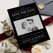 Elegant Black & White Calligraphy Wedding 