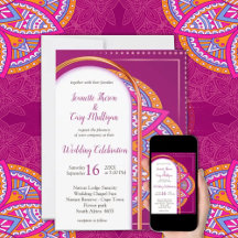 Mandalas in Cerise Pinks & maching repeat patterns