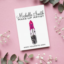 Chic pink black silver watercolor lipstick Makeup 