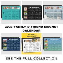2027 FAMILY AND FRIENDS PHOTO MAGNET CALENDARS 