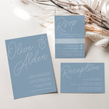 Dusty Blue   Script Watermark Wedding Collection