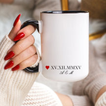 Roman Numeral Anniversary Date & Name Collection