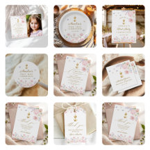 Pastel Floral First Holy Communion