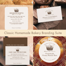 Classic Homemade Bakery Starter Packaging Set