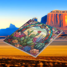 Faux stained glass tiles