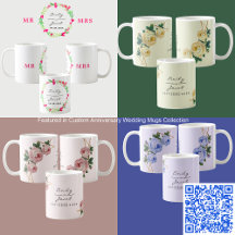 Custom Anniversary Wedding Mugs