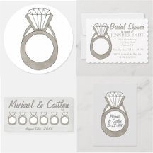 Diamond Ring Bridal Shower Party Collection