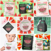 One In A Melon   1st Birthday Party