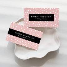 Pink Dalmatian Spots Business Cards Collection