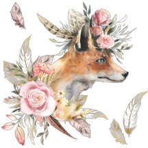 Boho Fox Wedding Invitations