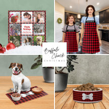 Modern Buffalo Check Christmas Holiday Collection