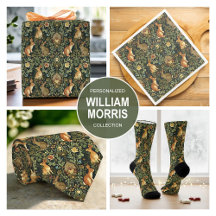 William Morris Woodland Floral Rabbits Christmas