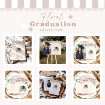 Pink Floral Graduation