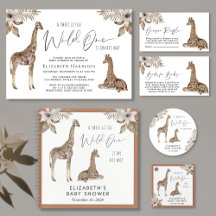 Boho Safari Animals Baby Shower