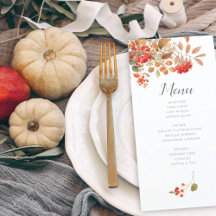 | WEDDING | Fall Botanical Rustic Watercolor