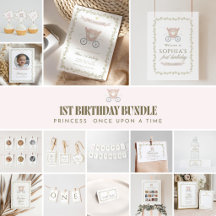 Once Upon a Time Pink Princess 1st Birthday 