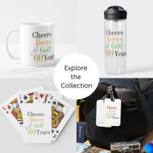 60th Birthday Golf Cheers Beers Gifts