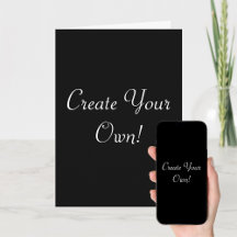 Create Your Own Black and White Card and Download