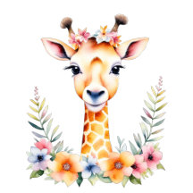 Baby  Giraffe Girl's Birthday Party and Gifts