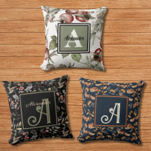 Watercolor Floral and Nature Pillows