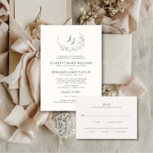 SCARLETT - WEDDING - Elegant Monogram Collection