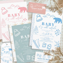 Baby It's Cold Outside Hand-Drawn Baby Shower