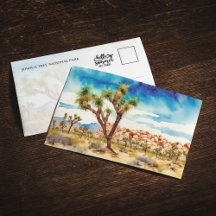 Watercolor Art Travel Postcards