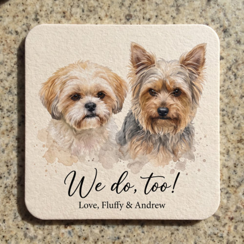 Coasters (Square) UGC 3: the personalized paper coaster with Nutmeg's portrait