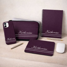 Script Name Minimalist Plum Tech