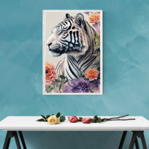 Floral Felines - Flower Aesthetic Art