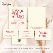 Just Love Casual Modern Wedding Set