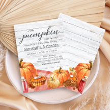 Little Pumpkin Autumn Picnic Baby Shower   BS22