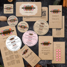 Retro Rolling Pin Bakery business Suite