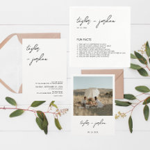 Minimalist Script Wedding