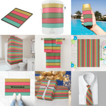 Christmas Red Gold Green Color On Watercolor Paper