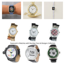 Watches with Number Face & Designs