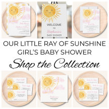 Little Ray of Sunshine Girl Baby Shower Collection