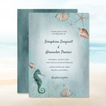 Seahorse & Sea Shells Wedding Collection
