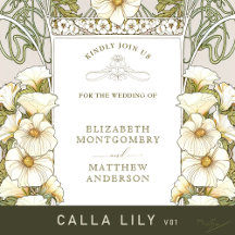 Calla Lily by Alphonse Mucha Art Nouveau