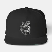I Fish Therefore I Am Vintage Design