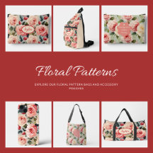 Watercolor Floral Pink Roses