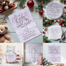 Baby It's Cold Outside Lavender Baby Shower