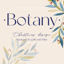 Winter Bouquet of Golden and Blue Branches