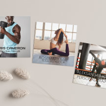 Fitness Personal Trainer Business Cards