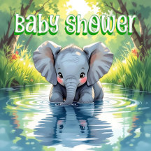 Elephant Themed Baby Shower Collection