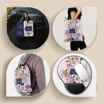 Blush Boho Blooms – Custom Name Floral Collection