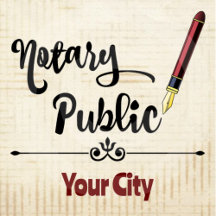 Notary Public Burgundy Pen