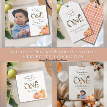 Our Little Pumpkin Woodland Animals First Birthday