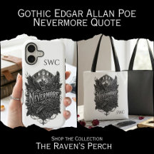 Gothic Edgar Allan Poe - Nevermore Quote